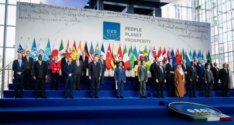 G20 cierra Cumbre de Roma con una declaración formal sobre neutralidad climática