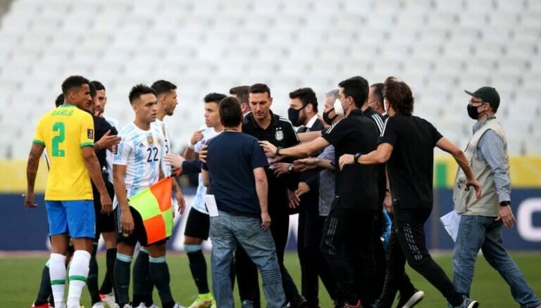 FIFA determinó sanciones y el partido Brasil-Argentina se volverá a jugar