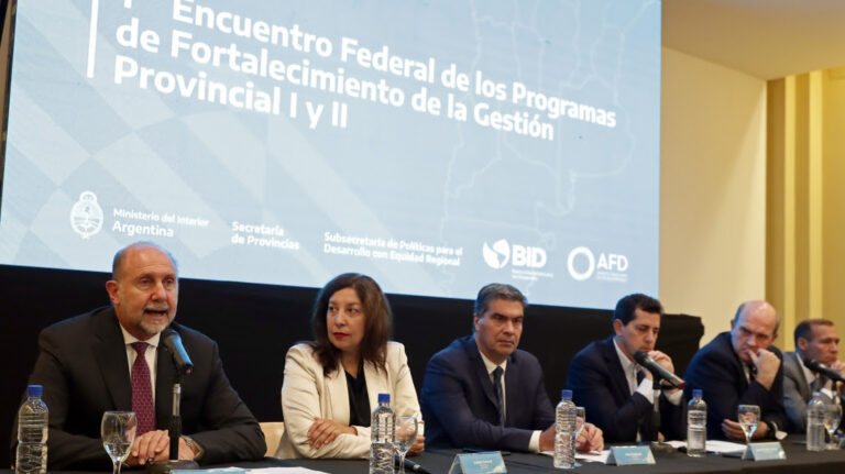 Omar Perotti participó del 1° Encuentro Federal de los Programas de Fortalecimiento de la Gestión Provincial