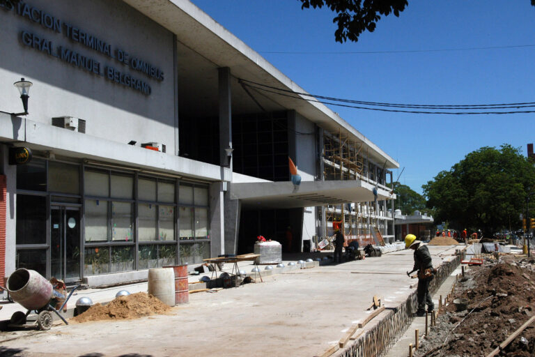 Las obras en la Terminal de Ómnibus avanzan a buen ritmo