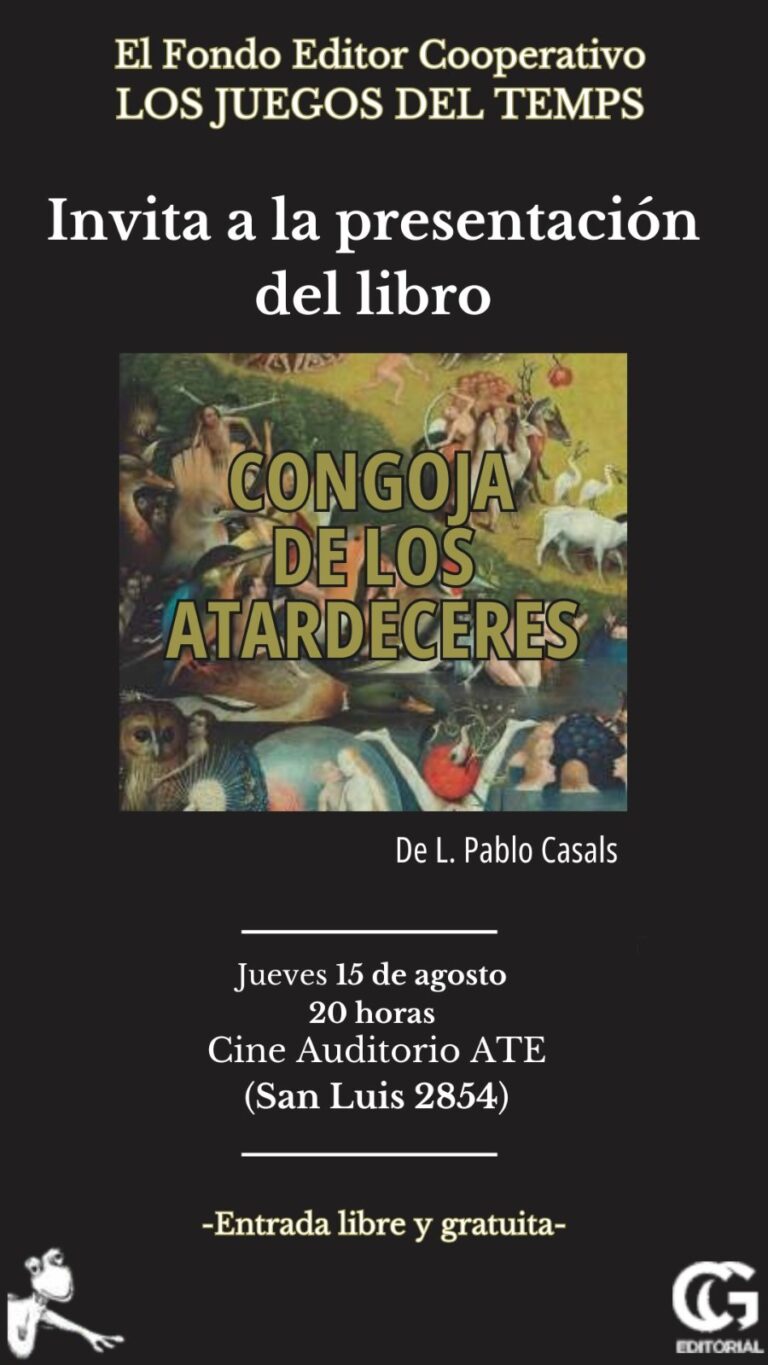 Se presenta «Congoja de los Atardeceres» el nuevo libro de Pablo Casals