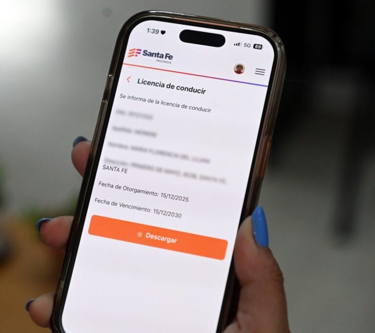 ¡Adiós al papel! Santa Fe habilita la licencia de conducir digital