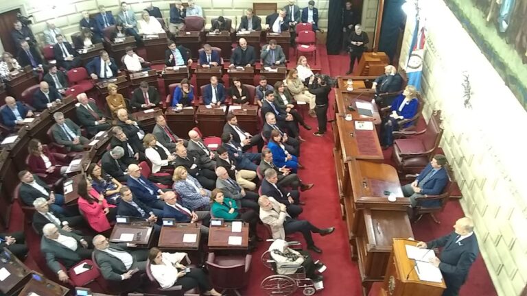 Último discurso de Perotti ante la Legislatura:  crisis, obras y compromisos